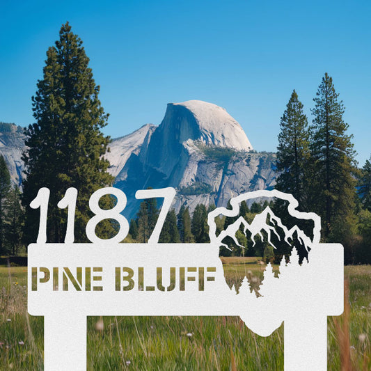 Arrowhead Mountain Address Sign