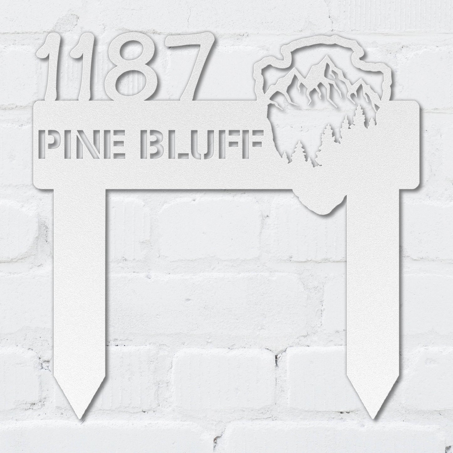 Arrowhead Mountain Address Sign