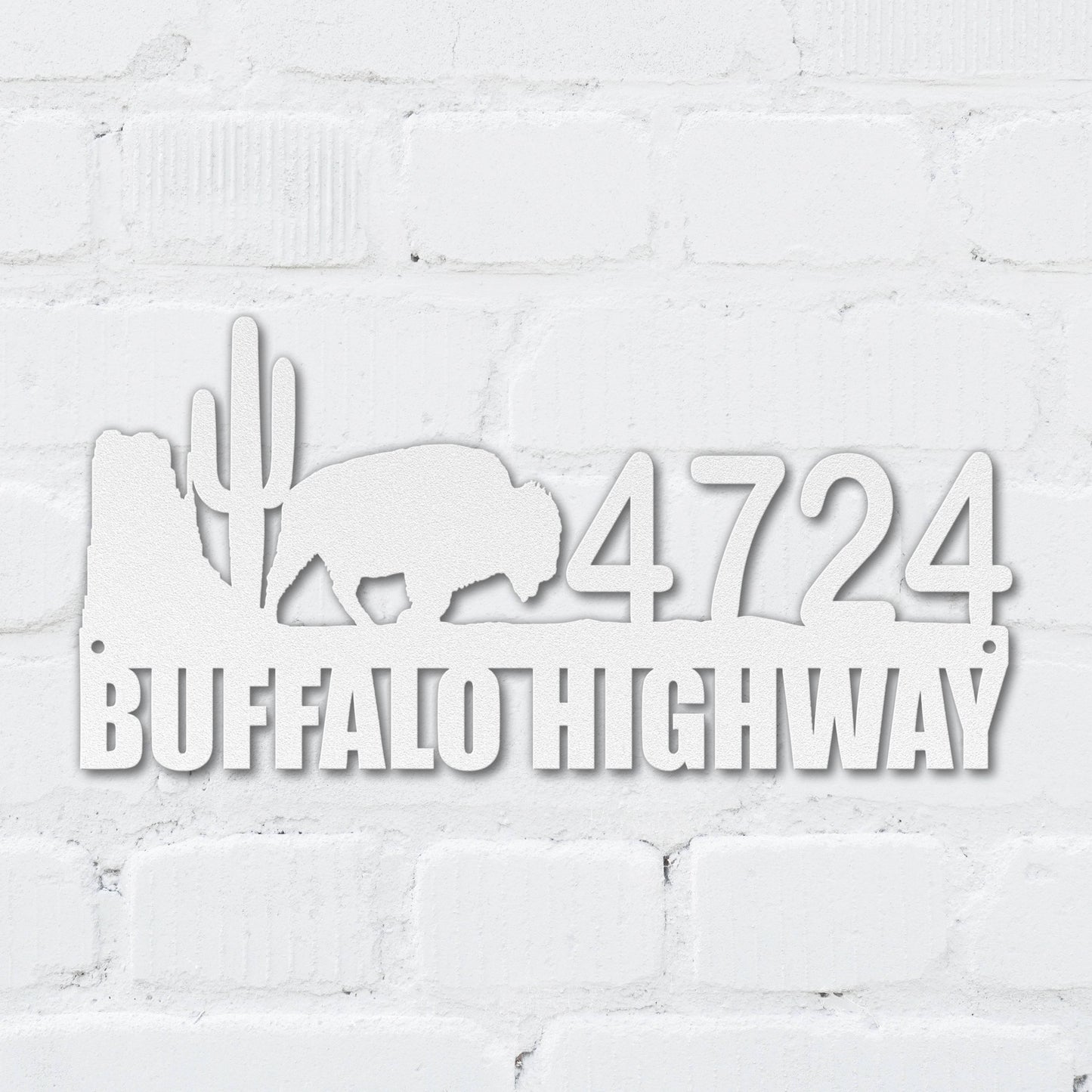 Buffalo Highway Address Sign