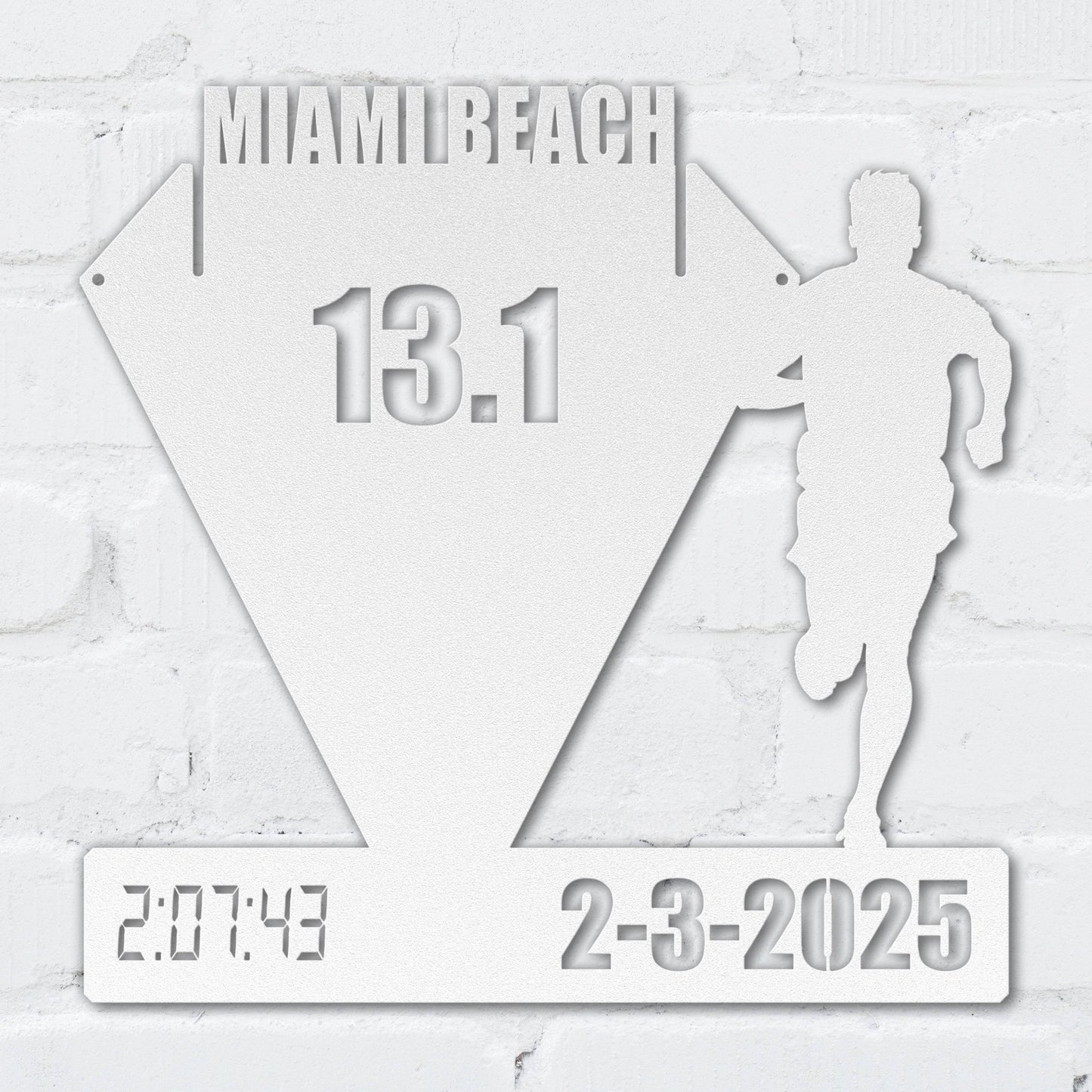 Guy's Running Medal Display