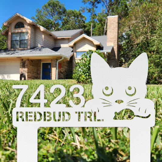 Kit Kat Lane Address Sign