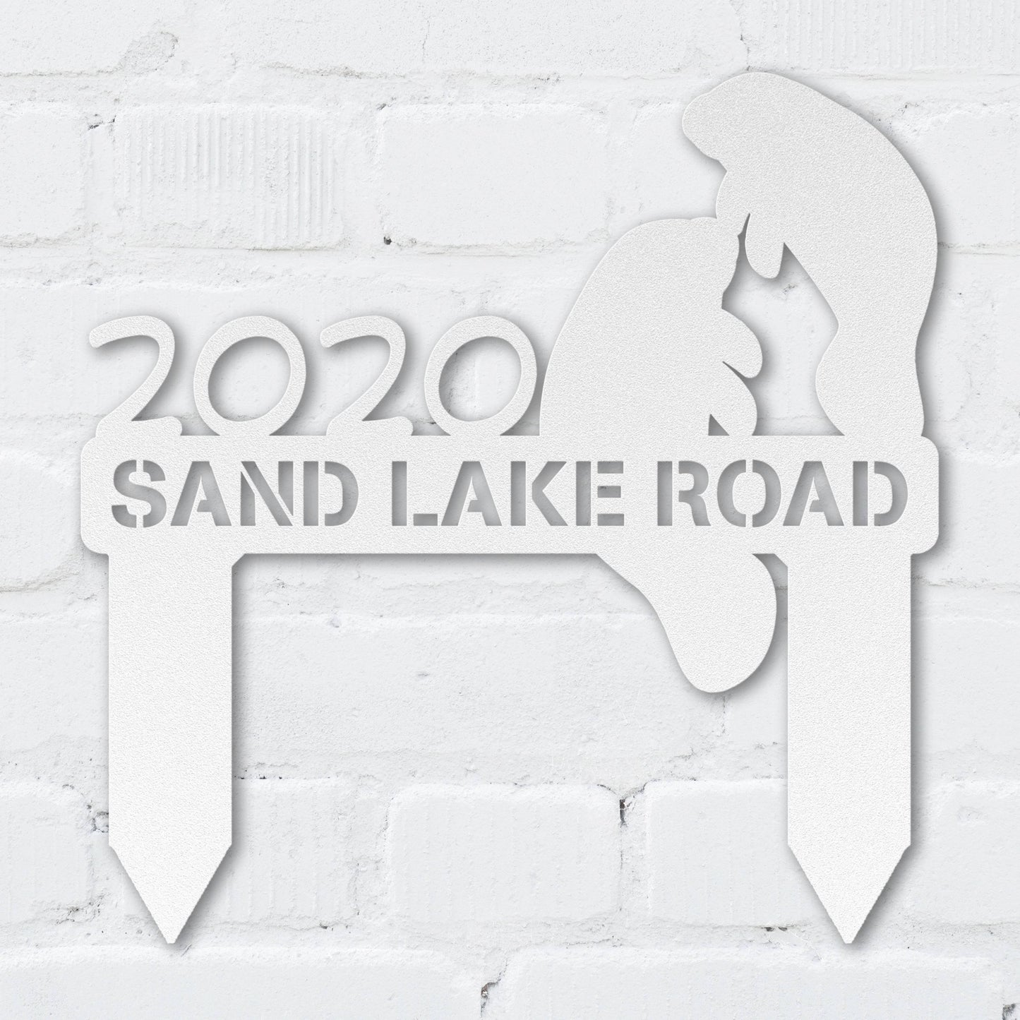 Manatee Joy Address Sign