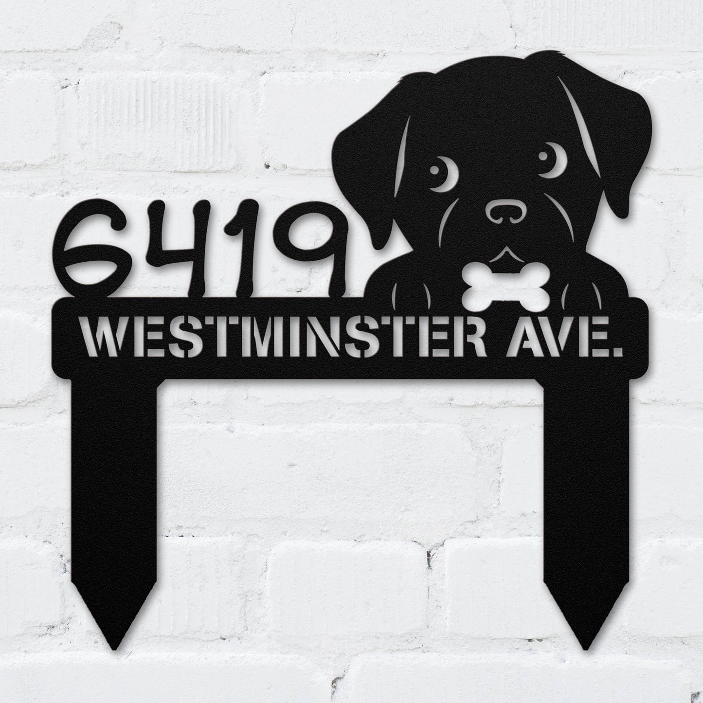 Puppy Bone Address Sign