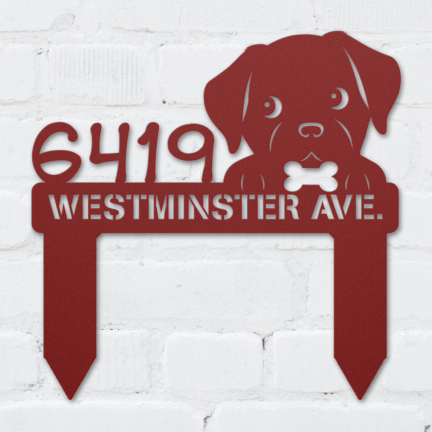 Puppy Bone Address Sign
