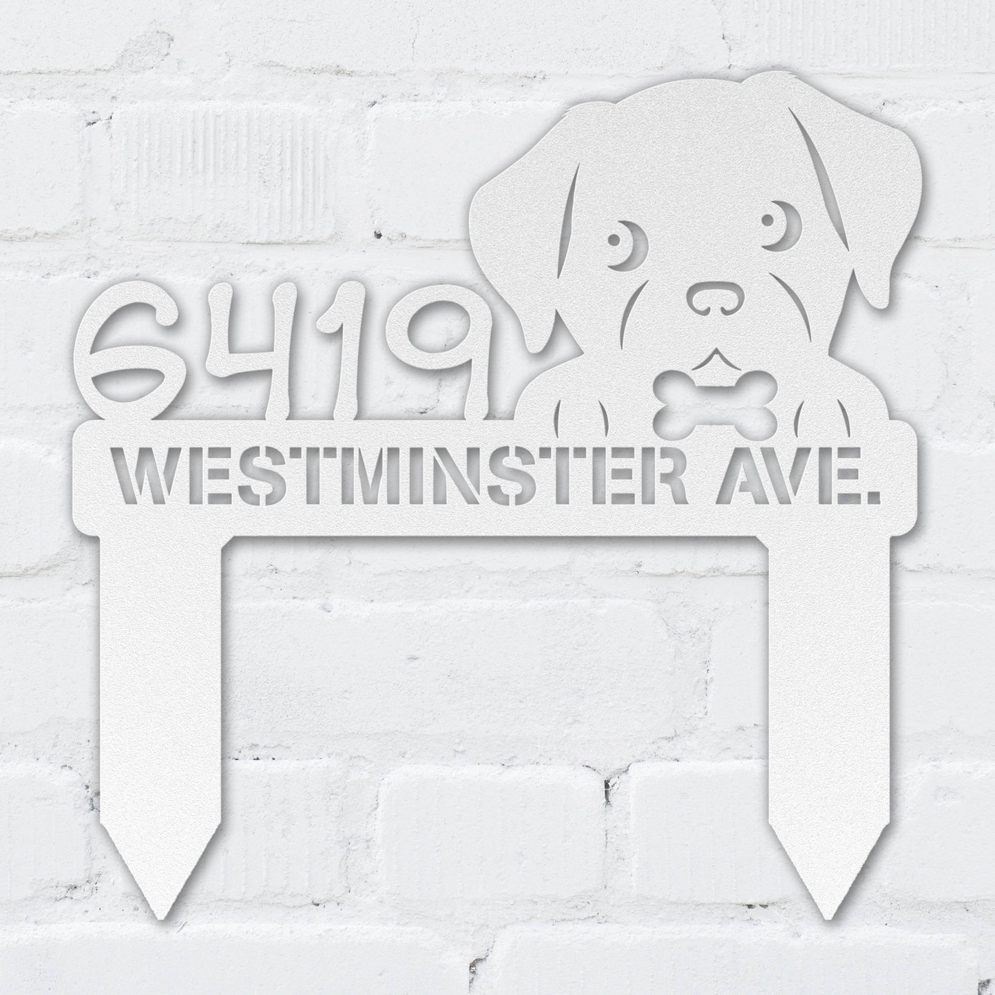 Puppy Bone Address Sign