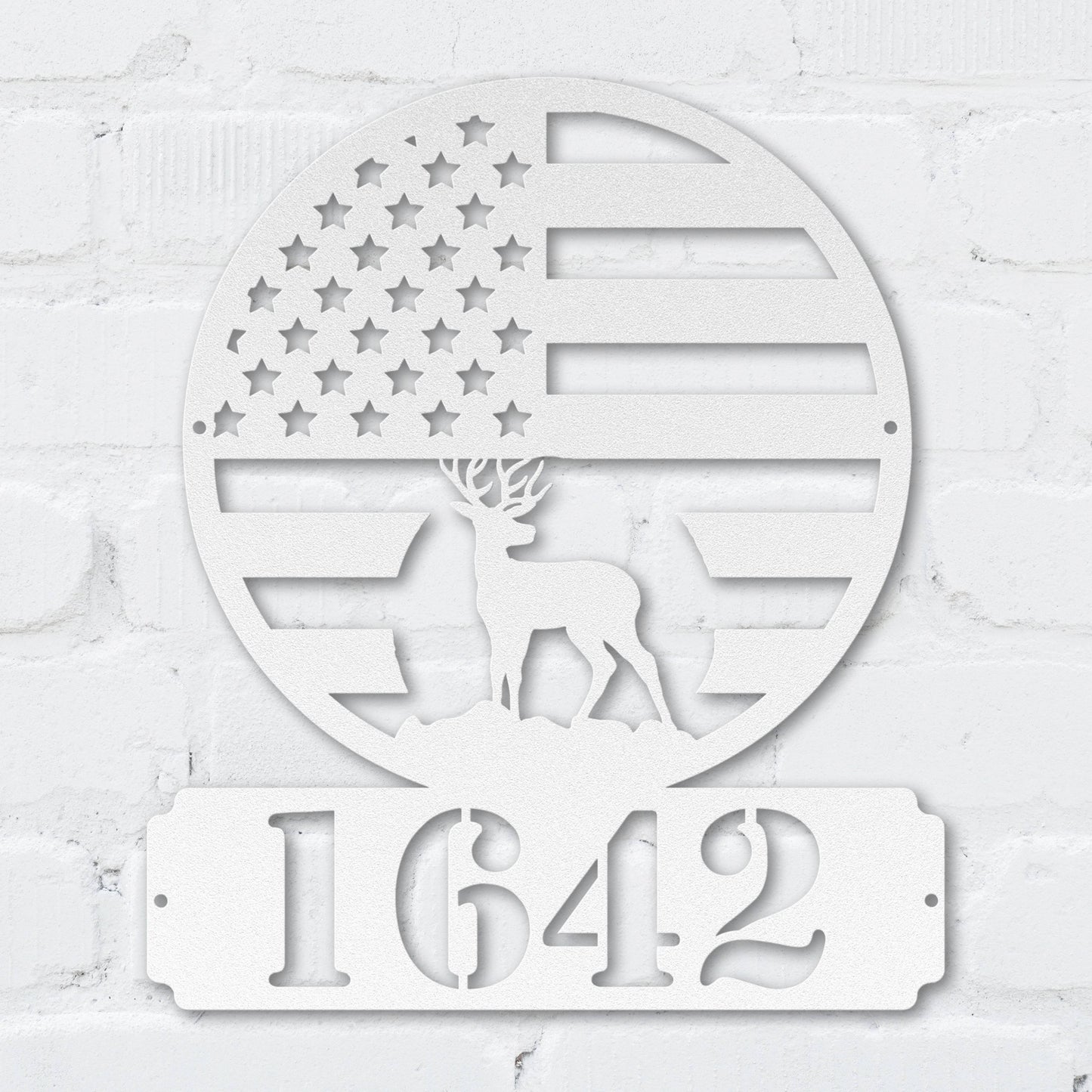 Patriot Deer Address Sign
