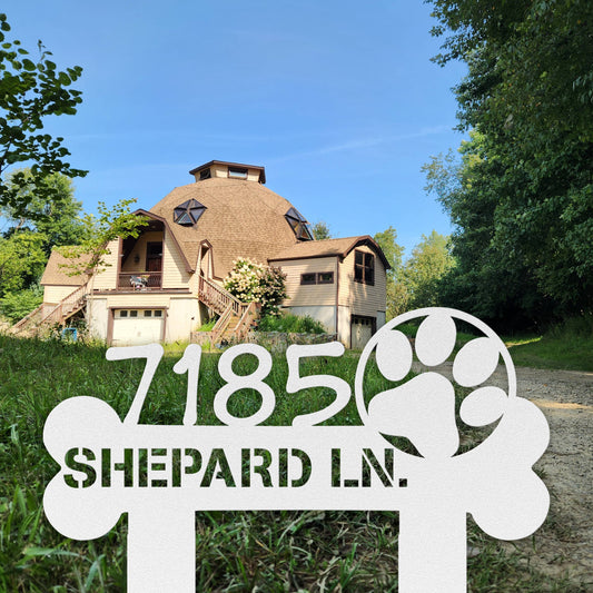 Puppy Paw Address Sign