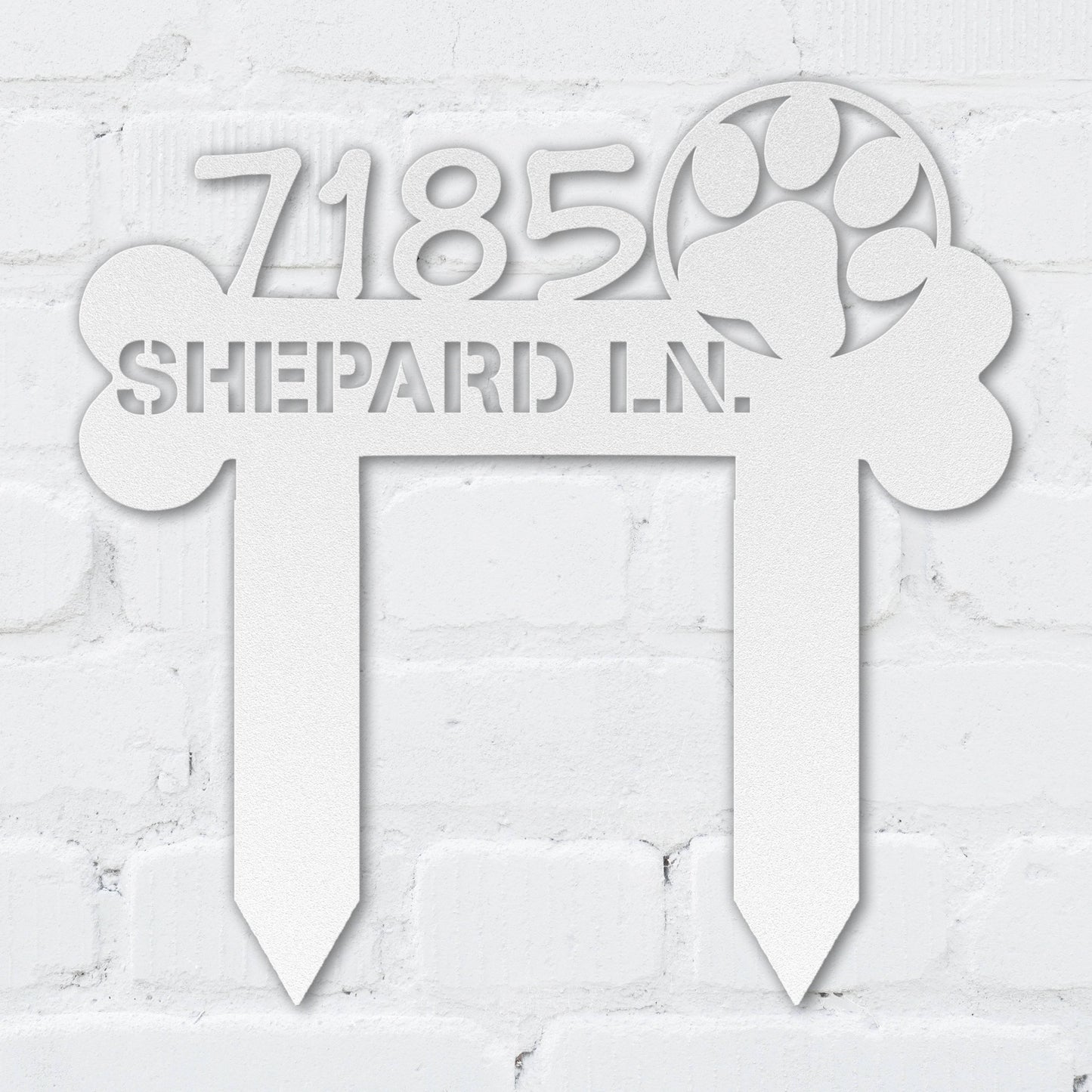 Puppy Paw Address Sign