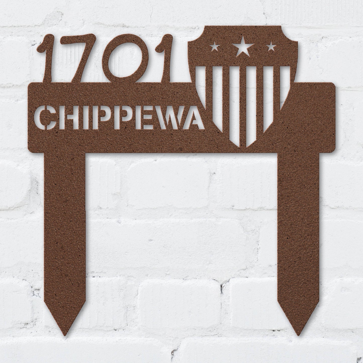 Patriot Shield Address Sign