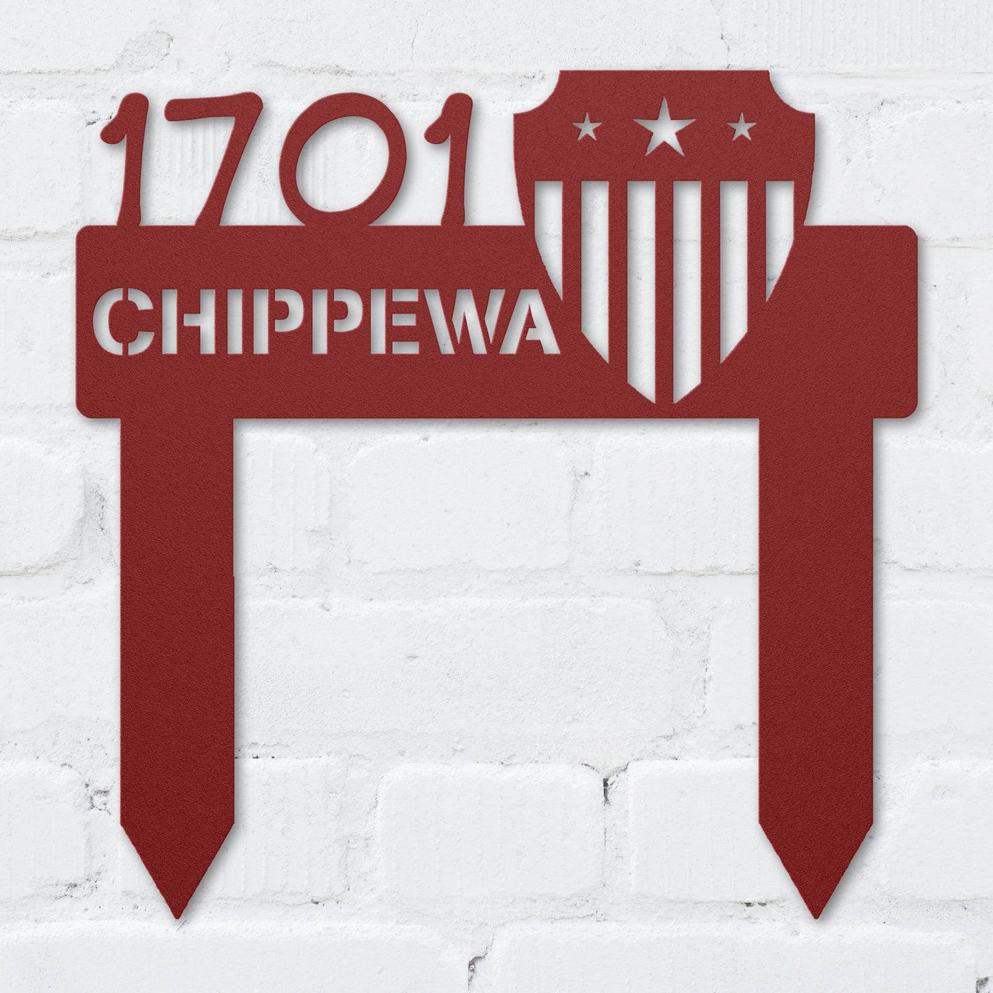 Patriot Shield Address Sign