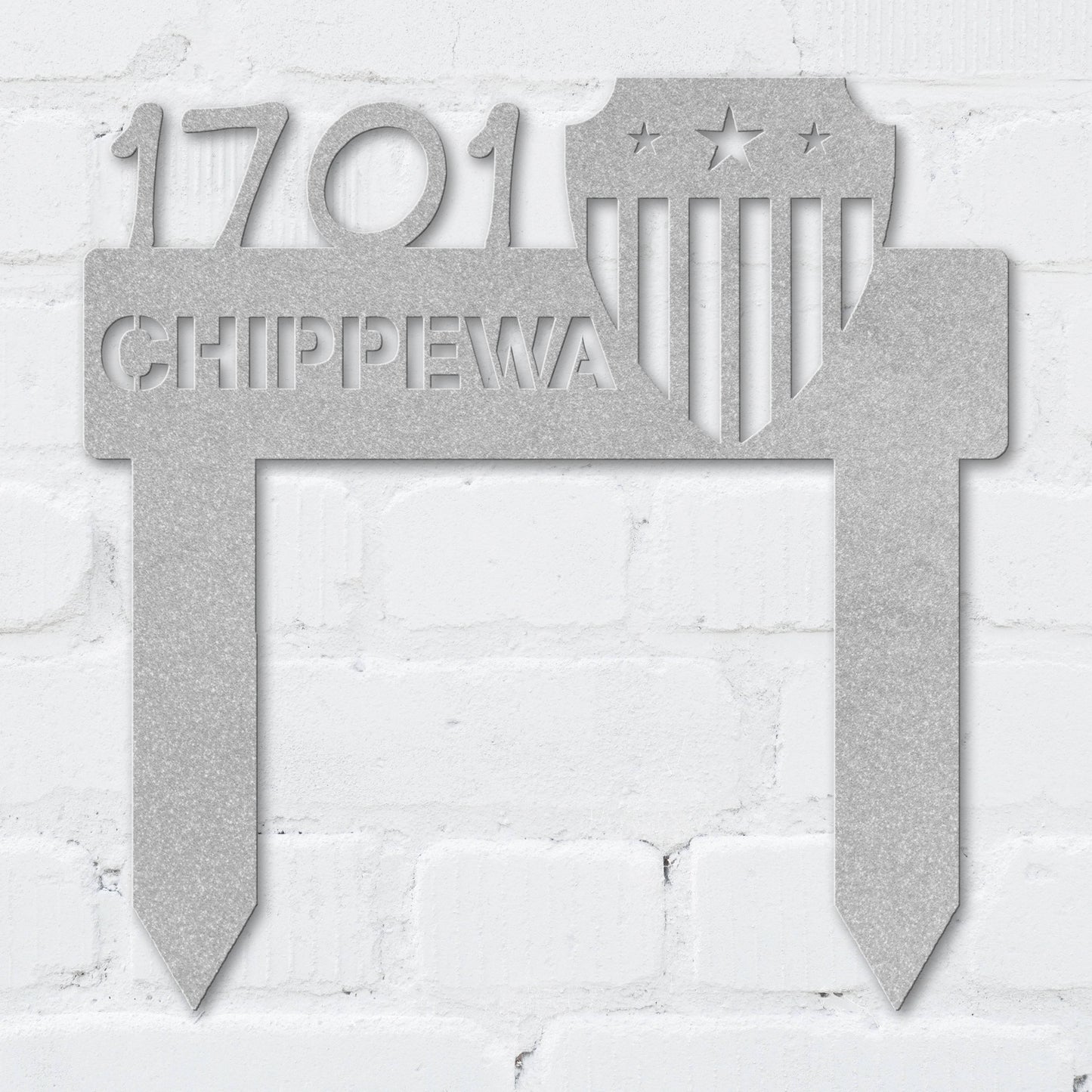 Patriot Shield Address Sign