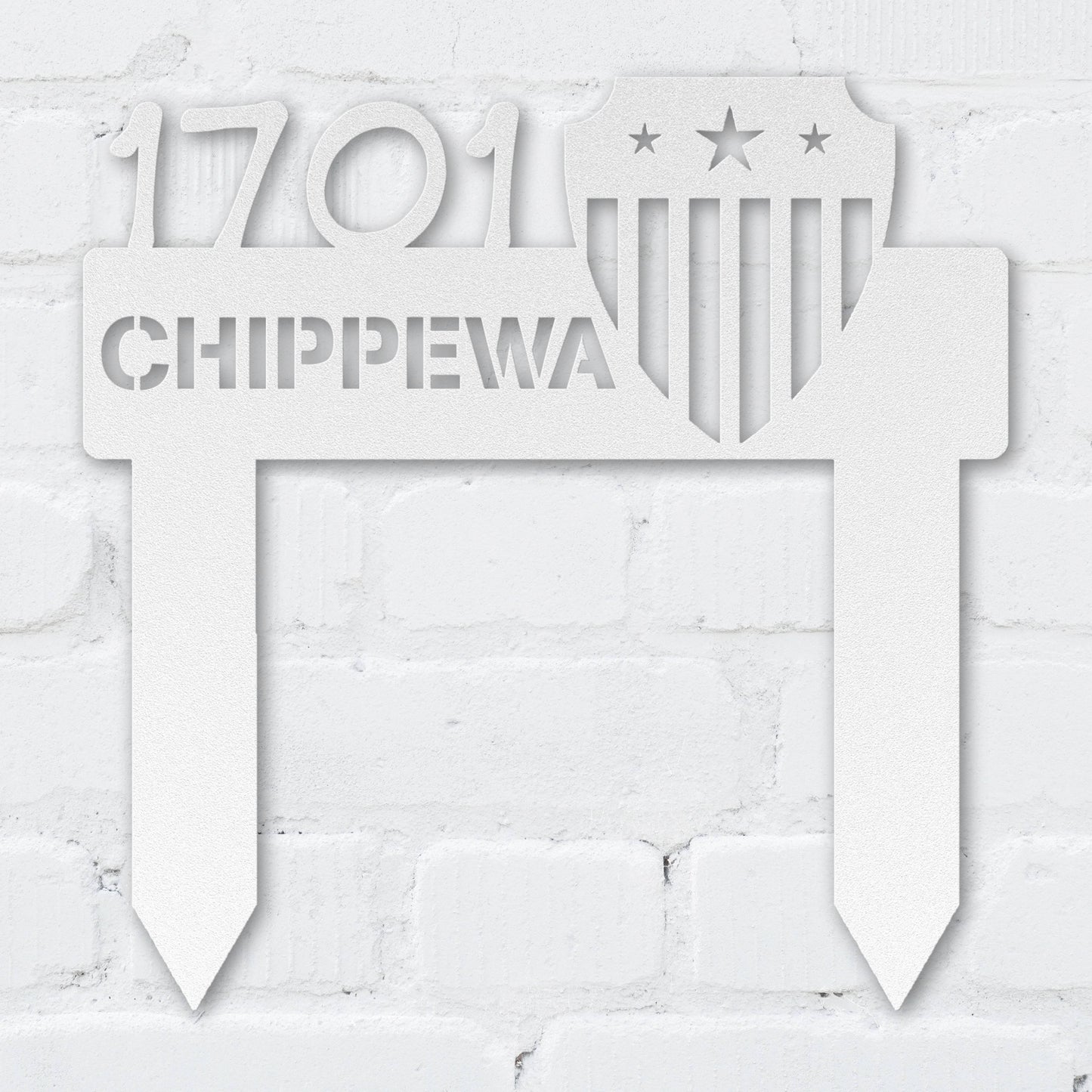 Patriot Shield Address Sign