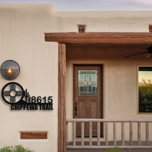 Sun Of The Zia Address Sign