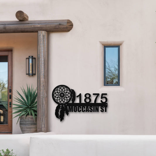 Dream Catcher Address Sign