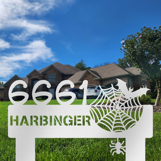 Spooky Street Address Sign