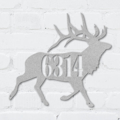 Majestic Elk Address Sign