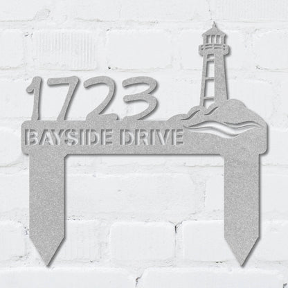 Lighthouse Address Sign