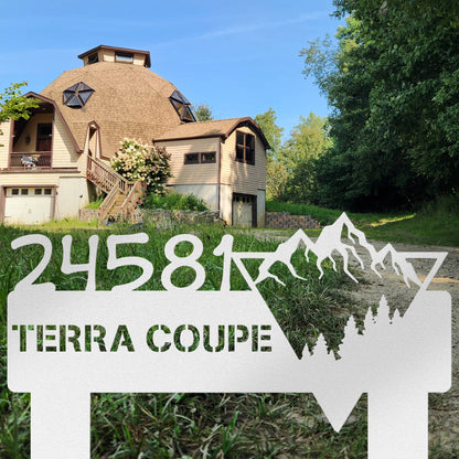 Mountain View Address Sign