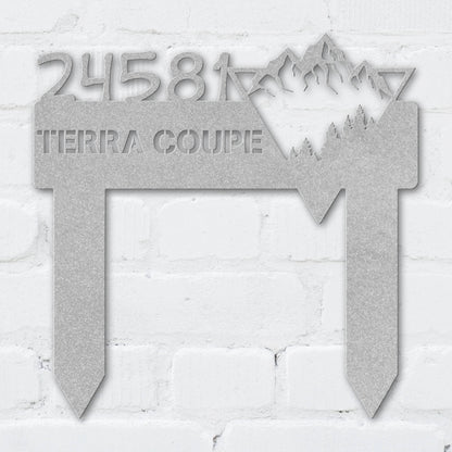 Mountain View Address Sign