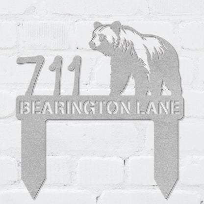 Proud Bear Address Sign