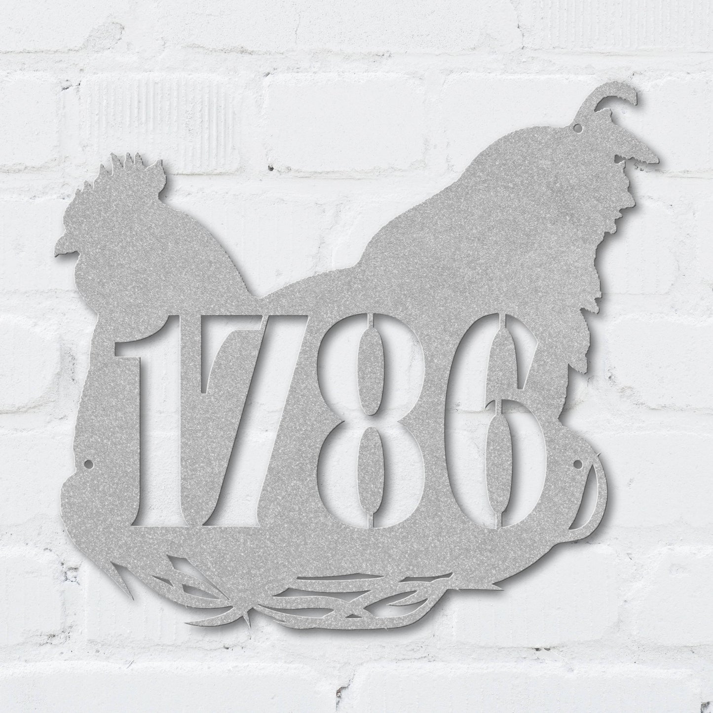 Plucky Chicken Address Sign