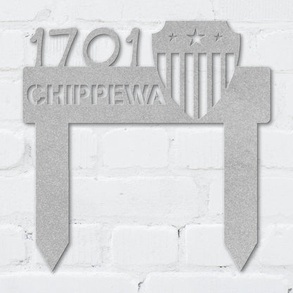 Patriot Shield Address Sign