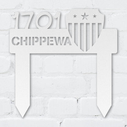 Patriot Shield Address Sign