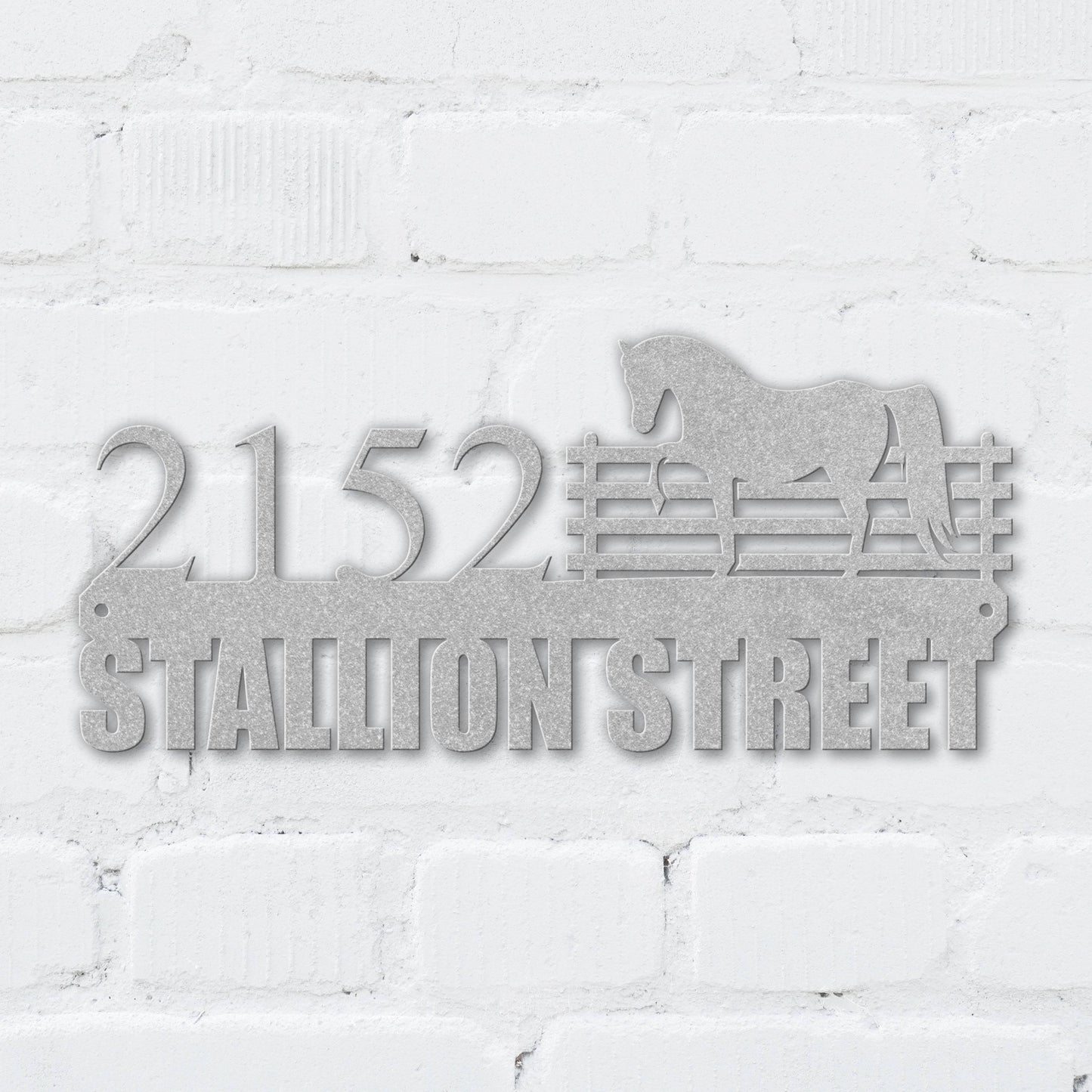 Stallion Street Address Sign