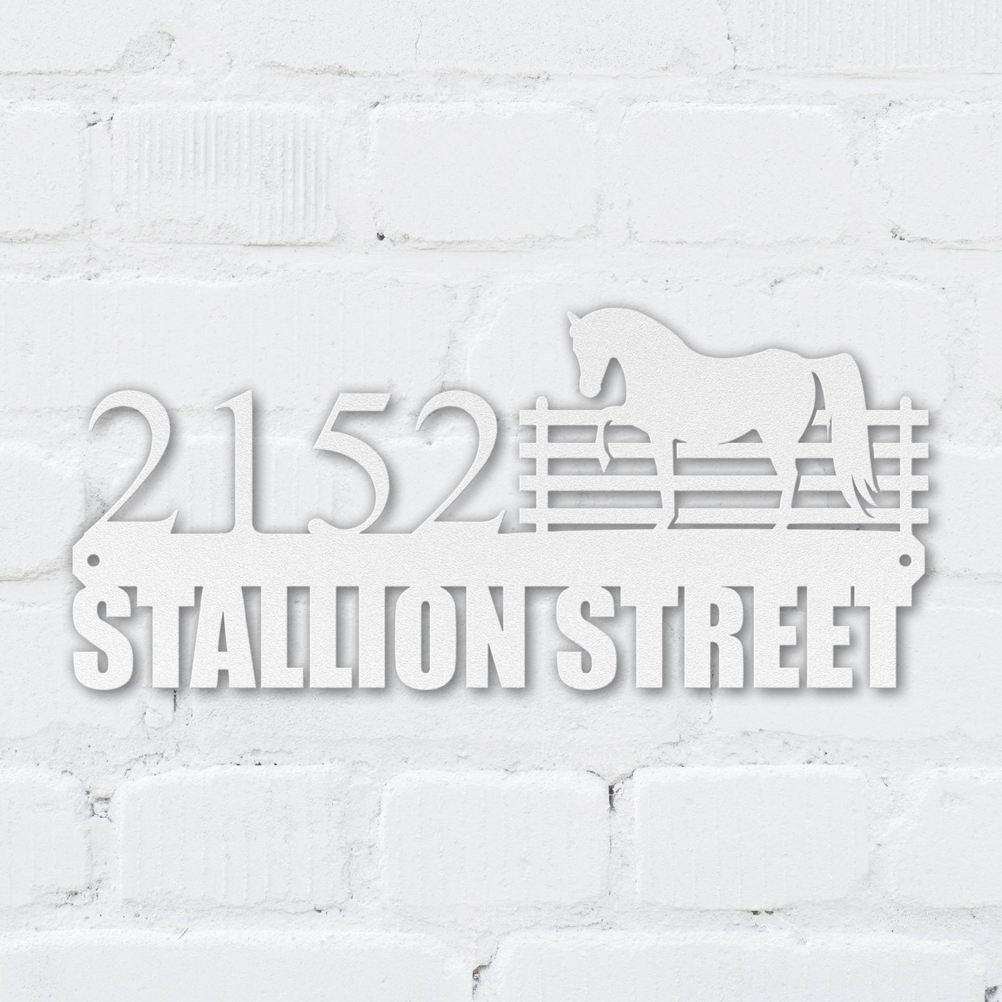 Stallion Street Address Sign